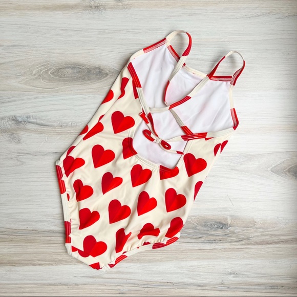 One piece heart swimsuit, US5 - Picture 2 of 3